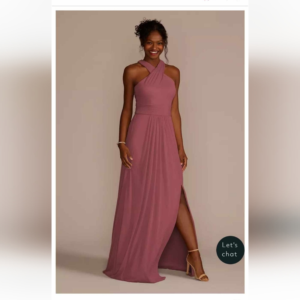 Elegant Mauve Halter Dress 5/$15